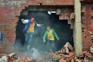 Grizzly & Shot am arbeiten Grizzly & Shot am arbeiten